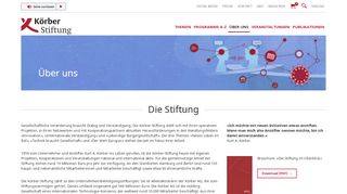 
                            4. Über uns - Körber-Stiftung