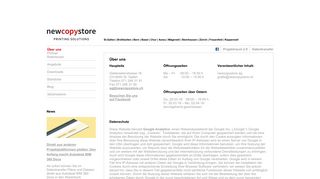 
                            8. Über uns - newcopystore ag