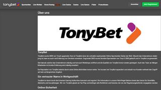 
                            9. Über uns - TonyBet