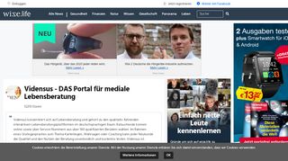 
                            2. Über Uns - Vidensus - DAS Portal für mediale Lebensberatung - wize.life