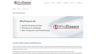 
                            13. Über WhoFinance – wer wir sind und was wir tun