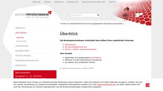 
                            1. Überblick - Bundespensionskasse AG