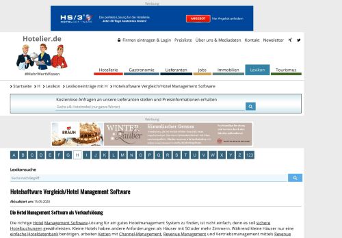 
                            5. Überblick Hotelsoftware Firmen, Preise, News | hotelier.de