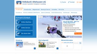 
                            3. Überblick über Ihr Online-Banking - Volksbank Altshausen eG