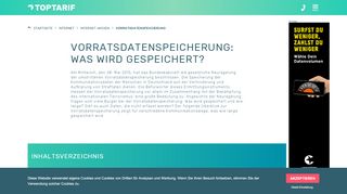 
                            10. Überblick Vorratsdatenspeicherung: Was wird gespeichert? - Toptarif