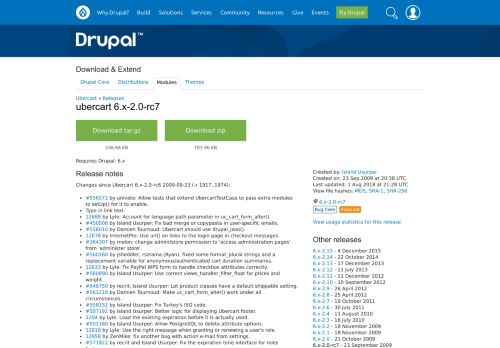 
                            12. ubercart 6.x-2.0-rc7 | Drupal.org