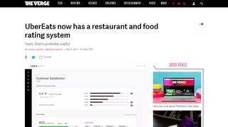 
                            7. UberEats now has a restaurant and food rating system - The Verge