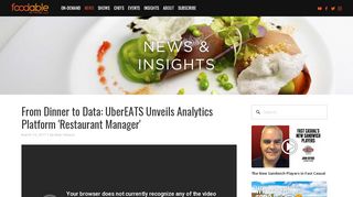 
                            12. UberEATS Unveils Analytics Platform 'Restaurant Manager'