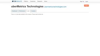 
                            13. uberMetrics Technologies Jobs - CB Insights