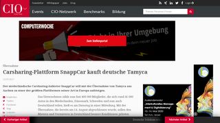 
                            11. Übernahme: Carsharing-Plattform SnappCar kauft deutsche Tamyca ...