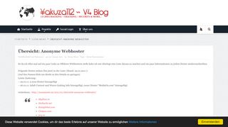 
                            6. Übersicht: Anonyme Webhoster - Yakuza112 ~ V4 Blog