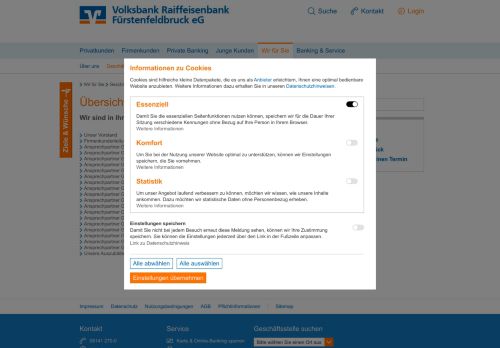 
                            7. Übersicht Ansprechpartner - Volksbank Raiffeisenbank ...