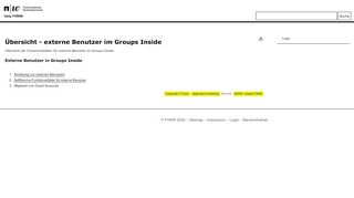 
                            6. Übersicht - externe Benutzer im Groups Inside - Help FHNW