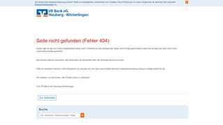 
                            13. Übersicht Geschäftstellen - Winterlinger Bank eG