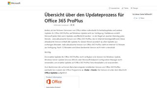 
                            2. Übersicht über den Updateprozess für Office 365 ProPlus | Microsoft ...