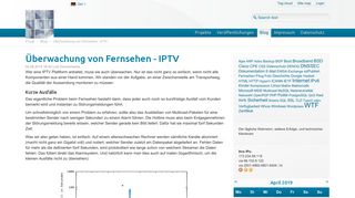 
                            6. Überwachung von Fernsehen - IPTV / Blog / Privat - Lutz Donnerhacke