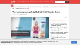 
                            8. Überwachungskamera bei Aldi: Die Full-HD-Cam im Check - CHIP