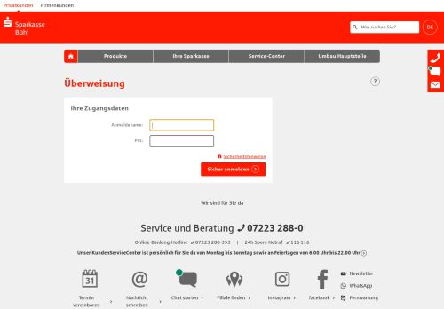 
                            6. Überweisung - Sparkasse Bühl