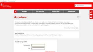 
                            10. Überweisung - Sparkasse Schaumburg