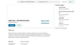 
                            10. UBIQ SAC - SECURITAS PERU | LinkedIn