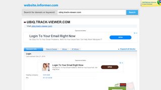 
                            6. ubiq.track-viewer.com at Website Informer. Login. Visit Ubiq Track ...