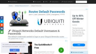 
                            7. Ubiquiti Networks Default Password, Login & IP List (updated January ...