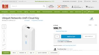 
                            6. Ubiquiti Networks UniFi Cloud Key UC-CK B&H Photo Video