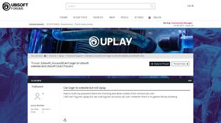 
                            8. [Ubisoft_Account] Can't login to Ubisoft website and Ubisoft Club ...