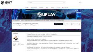 
                            9. [Ubisoft_Account] How can I search for a user on uplay and view ...