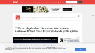 
                            6. Ubisoft Ghost Recon Wildlands gratis spielen - Chip