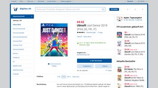 
                            13. Ubisoft Just Dance 2018 (PS4, DE, FR, IT) - Game (Box) - digitec