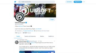 
                            4. Ubisoft Support (@UbisoftSupport) | Twitter
