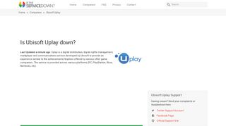 
                            13. Ubisoft Uplay down? Current status, problems and outages - Is The ...