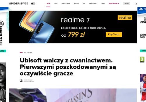 
                            11. Ubisoft walczy z cwaniactwem. Pierwszymi poszkodowanymi są ...