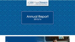 
                            9. UBL Fund Managers: Annual Report 2016