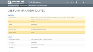 
                            11. UBL Fund Managers Limited | JamaPunji