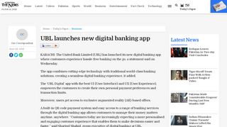
                            13. UBL launches new digital banking app | Business | ...