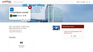 
                            9. UBL Visa Silver Credit Card - Peekaboo Guru