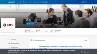 
                            10. UBS - 44 Stellenangebote auf jobs.ch
