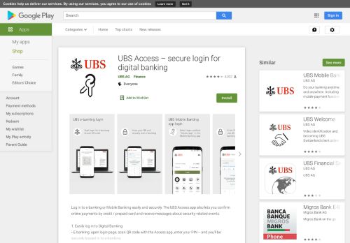 
                            7. UBS Access – secure login for digital banking - Google Play のアプリ