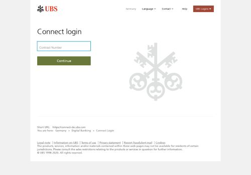 
                            5. UBS Connect login | UBS Germany