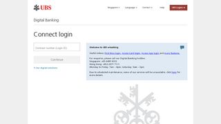 
                            2. UBS Connect login | UBS Singapore