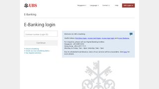 
                            4. UBS e-banking login | UBS Singapore