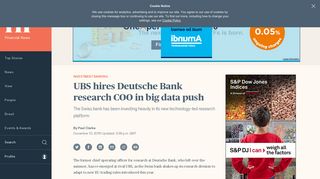 
                            12. UBS hires Deutsche Bank research COO in big data push