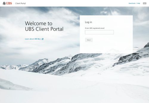 
                            2. UBS Investment Bank | Client Portal Login