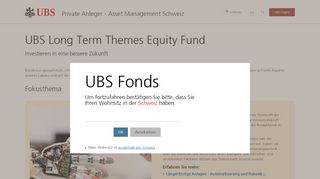 
                            7. UBS Long Term Themes Equity Fund | UBS Schweiz
