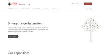 
                            2. UBS Luxembourg: Our financial services in your country