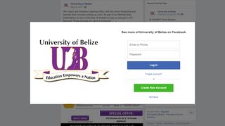 
                            6. UB's Open and Distance Learning (ODL)... - University of Belize ...