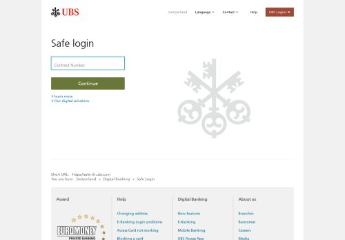 
                            3. UBS Safe Login | UBS Schweiz
