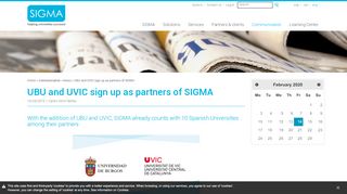 
                            13. UBU and UVIC sign up as partners of SIGMA - SIGMA | helping ...
